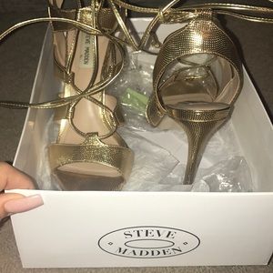 Gold Steve Madden heels